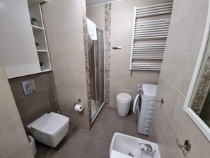 Appartement Classique, 2 chambres | Salle de bain | Douche, sèche-cheveux