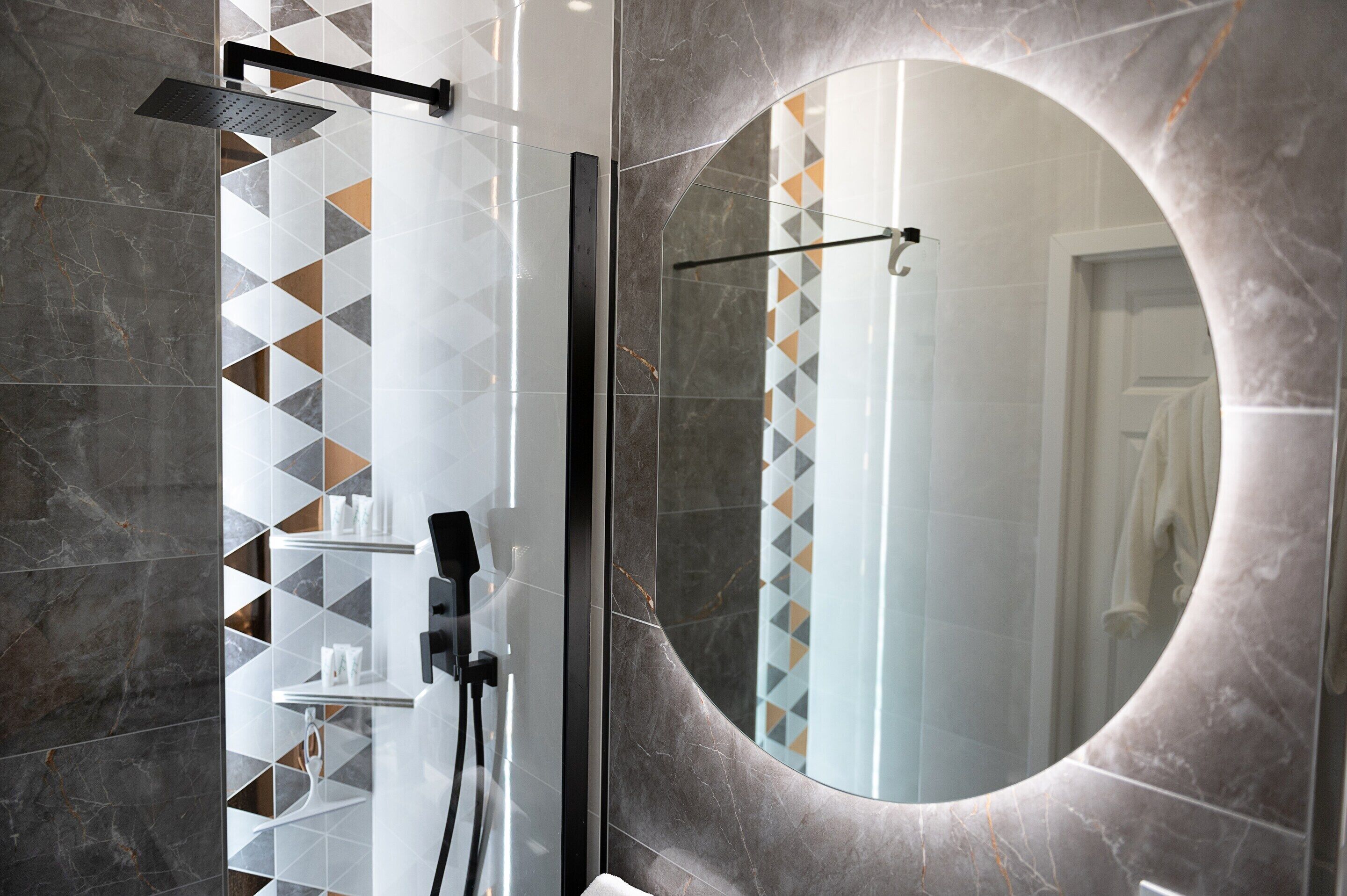 Shower, hair dryer