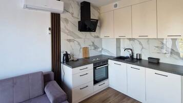 Classic Apartment, 2 Bedrooms | Private kitchen | Fridge, oven, dishwasher, coffee/tea maker