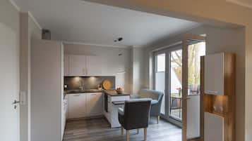Classic Apartment, 2 Bedrooms | Private kitchen | Fridge, oven, dishwasher, coffee/tea maker