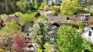 A residential area with houses, trees, and a clear sky. - 4 Person Holiday Home in Kivik (Kivik)