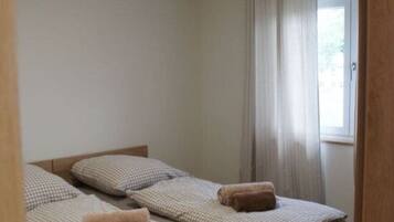 1 bedroom, individually furnished, bed sheets