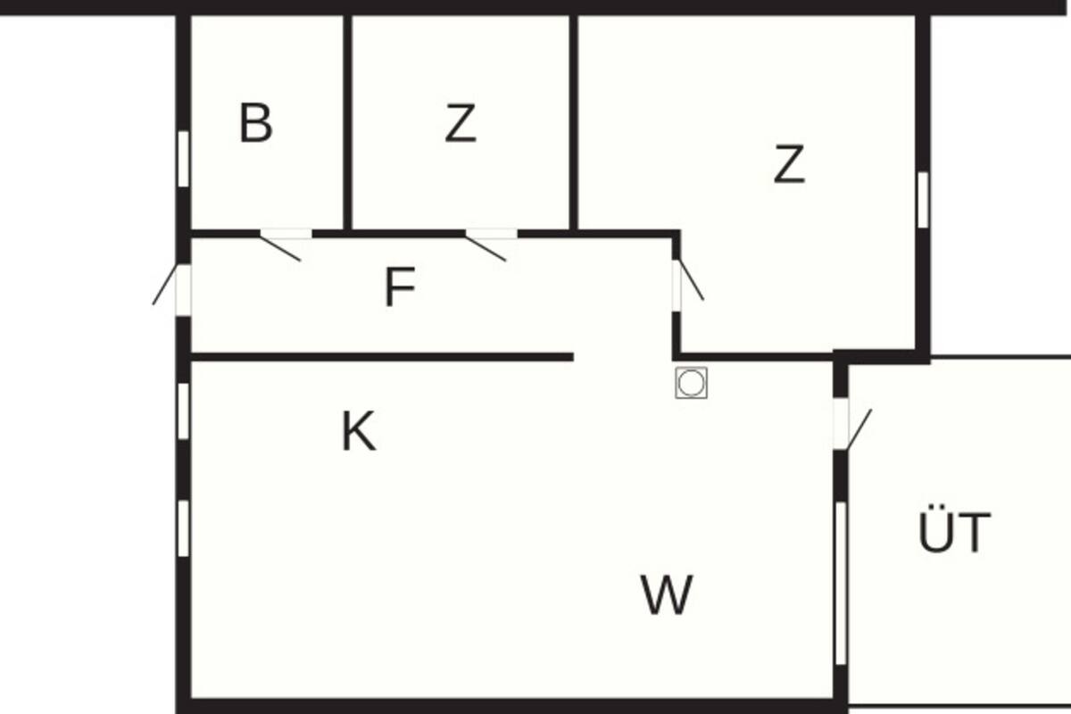 經典單棟房屋, 2 間臥室 | 平面圖