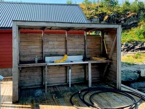 Property grounds - 6 Person Holiday Home in Austrheim (Austrheim)