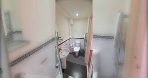 Douche, sèche-cheveux