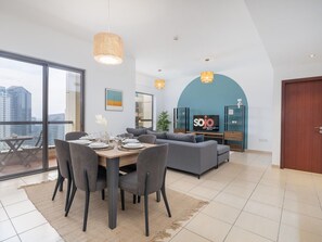 Classic Apartment, 4 Bedrooms | Living room - JBR Beach Bliss - One & Three Bedroom Luxury Apartments by Sojo Stay (Dubai)