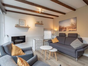 Classic-Bungalow, 3 Schlafzimmer | Wohnzimmer