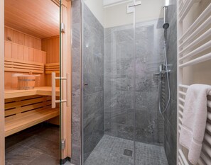 Shower, hair dryer