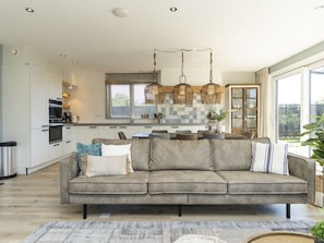 Classic Villa, 4 Bedrooms | Living room - Serene Holiday Home in De Koog Texel With Sauna (De Koog)