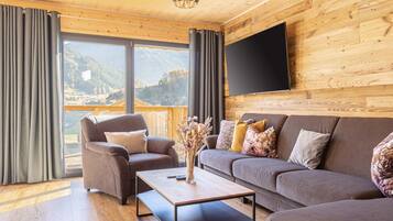 Classic-Chalet, 4 Schlafzimmer | Wohnzimmer