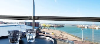 Modern Apartment With a View of the Scheveningen Harbor