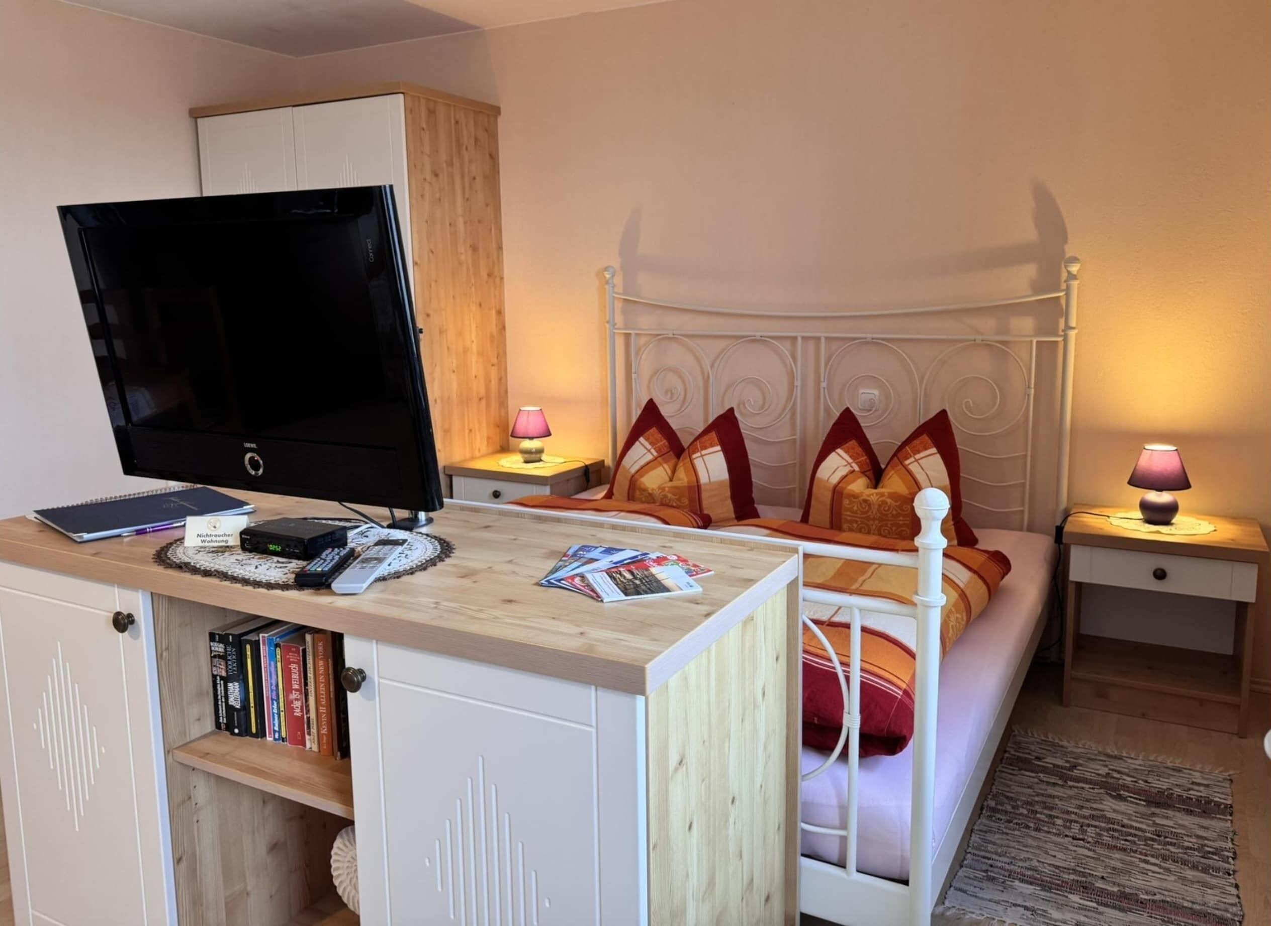 14 bedrooms, individually furnished, bed sheets