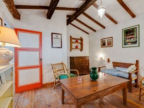 Classic House, 3 Bedrooms | Living room | Fireplace - Holiday Home With Garden and Shared Pool (San Marcello Piteglio)