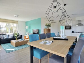 Deluxe House, 4 Bedrooms | Living room | DVD player - Beautiful Villa With Lots of Comfort, Near North Sea Beach (Noordwijk)