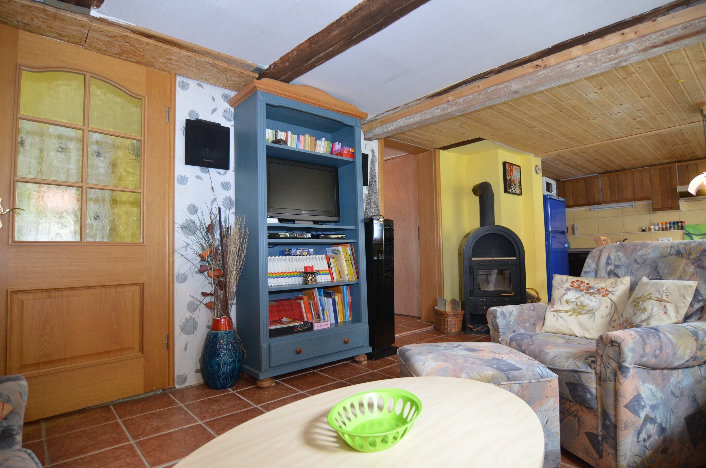 Fireplace, DVD player