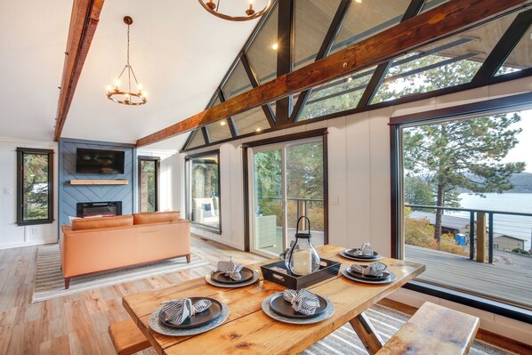 House (2 Bedrooms) | Interior - Lake Coeur D'alene Cabin w/ Boat Slip in Worley! (Worley)