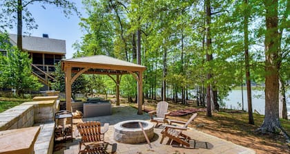 Lakefront Escape w/ Dock & Fire Pit: Sleeps 12