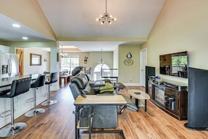 House (5 Bedrooms) | Interior - Lakefront Home w/ Private Boat Dock on Lake Lanier (Murrayville)
