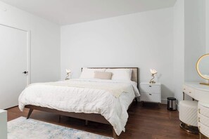 3 bedrooms, iron/ironing board, travel cot, WiFi