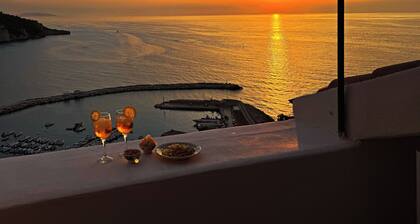 TERRACE SUNSET ON THE SEA