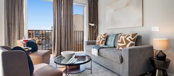 Luxury 2BR Apt + Work-From-Home Space