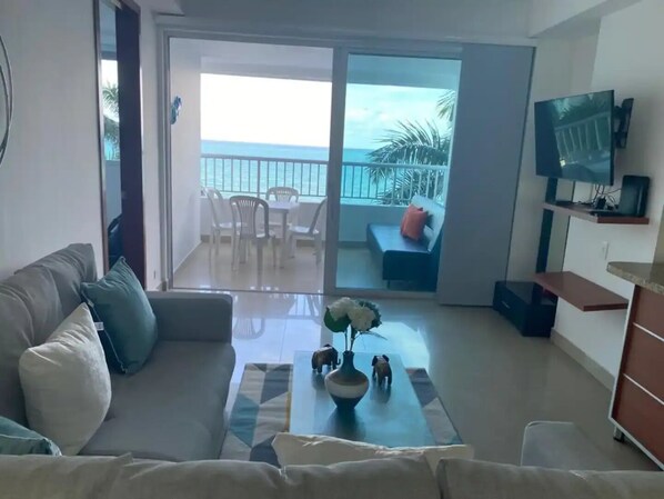 Living area - Comfortable apartment in waterfront Cartagena (Cartagena de Indias)