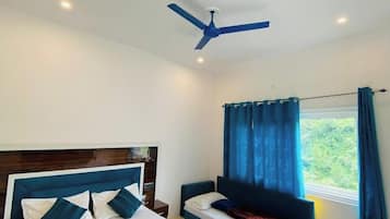 Deluxe Double Room, River View | Premium bedding, laptop workspace, rollaway beds, bed sheets