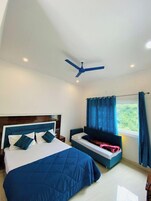 Deluxe Double Room, River View | Premium bedding, laptop workspace, rollaway beds, bed sheets