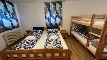 3 bedrooms, individually furnished, iron/ironing board