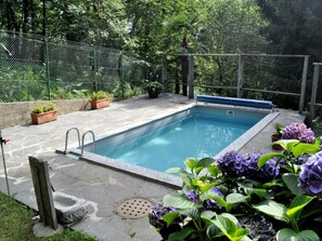 Cottage | Pool | Outdoor pool - Typical, Romantic Ticino Cottage (Capriasca)