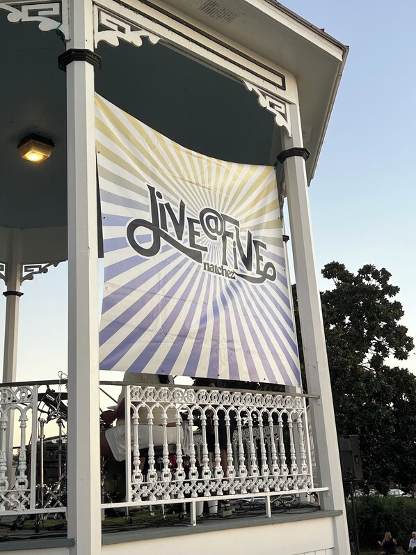 A building with a sign reading "Jive of Natchitoches".