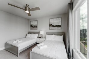 5 bedrooms, iron/ironing board, travel cot, WiFi