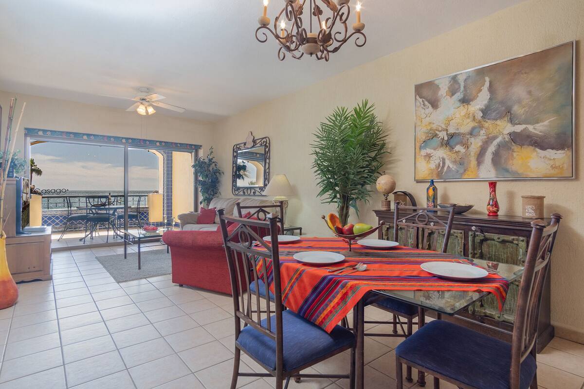 Condo, Berbilang Katil, Balcony, Ocean View (Princesa De Peñasco E 204) | Tempat makan
