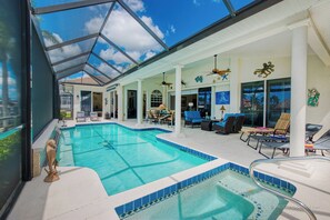 Una piscina riscaldata