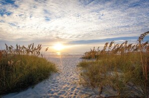 Sun-loungers, beach towels