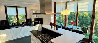 Spacious 5-bedroom villa in welcoming Szczawa with WiFi, AC