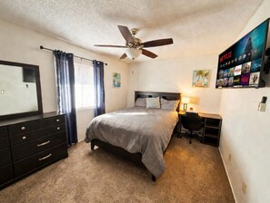 2 chambres, bureau, Wi-Fi gratuit, draps fournis