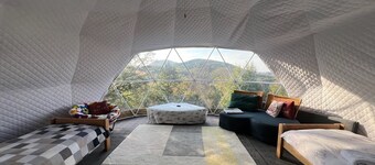 Farmhouse and two glamping dome homes in the Povlen Nature Park in western Serbia