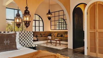 Premium bedding, memory-foam beds, in-room safe, blackout curtains