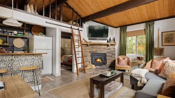 TV connectée, cheminée