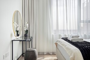 經典公寓 | 埃及棉床單、高級寢具、記憶床墊、客房內保險箱