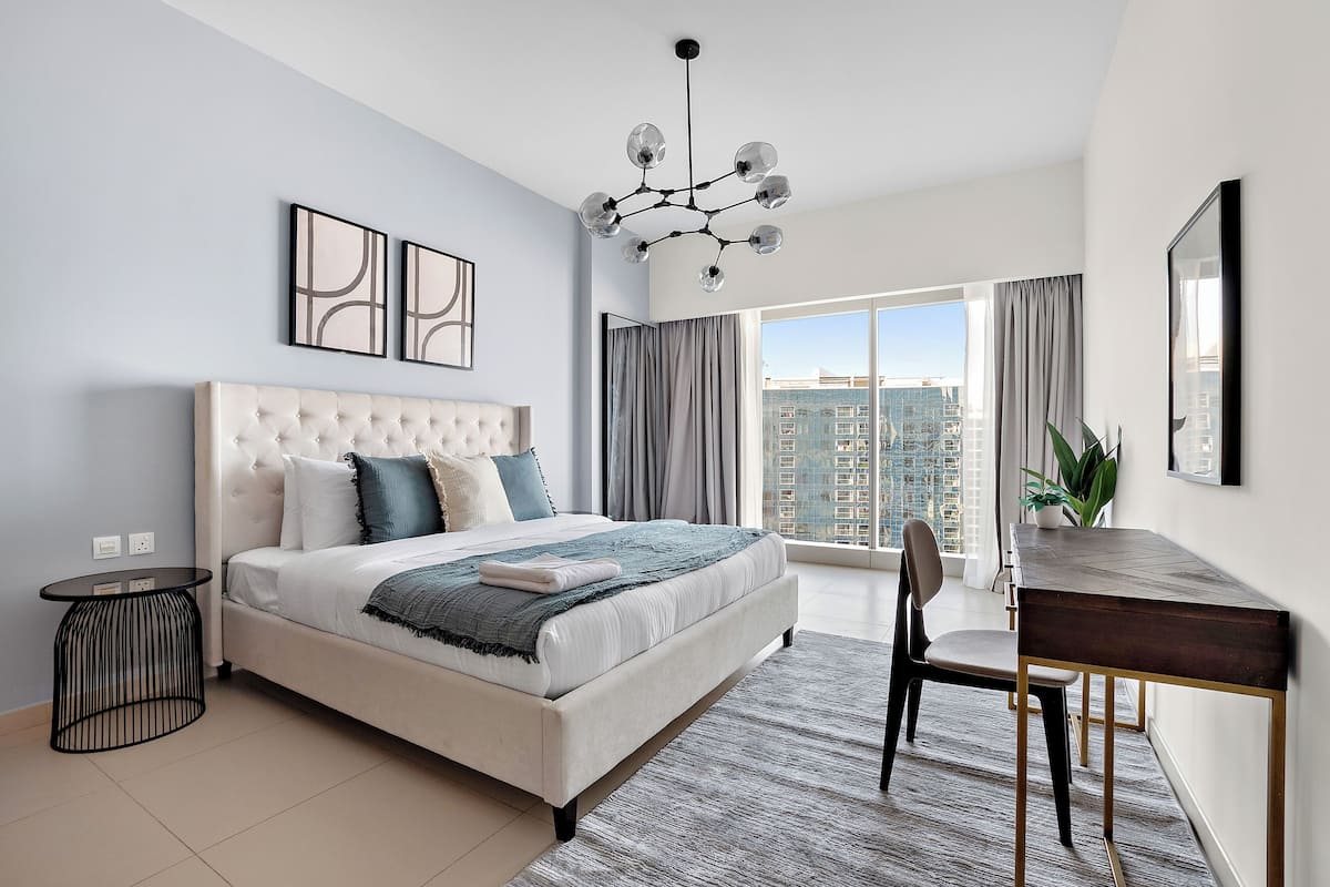 Apartamento exclusivo | 1 dormitorio, sábanas de algodón egipcio, ropa de cama de alta calidad