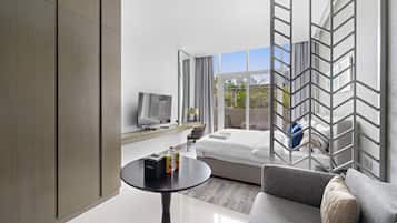 Club Studio | Living area | 50-inch Smart TV with digital channels