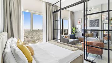 Design Apartment | Living area | 50-inch Smart TV with digital channels