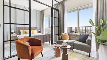 Design Apartment | Living area | 50-inch Smart TV with digital channels