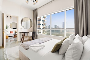 行政公寓 | 2 多间卧室、埃及棉床单、高档床上用品、记忆海绵床垫