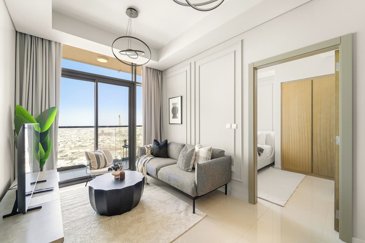 Senior appartement | Woonruimte | Een 50-inch smart-tv met digitale zenders