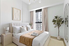 Elite appartement | 3 slaapkamers, lakens van Egyptisch katoen, luxe beddengoed