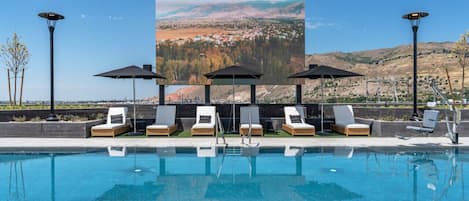 Una piscina riscaldata