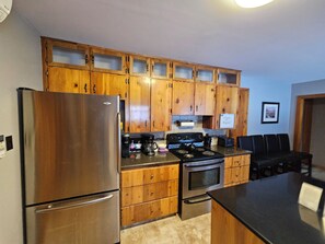 Fridge, microwave, oven, stovetop - Bayview Hideaway with a great mountains view and large peaceful property. (Whycocomagh)